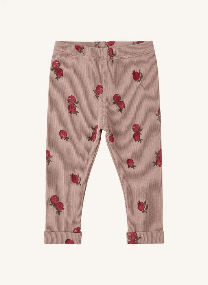 Studio Bohème - Rom Pom Nar Relief Organic Cotton Leggings | Beige