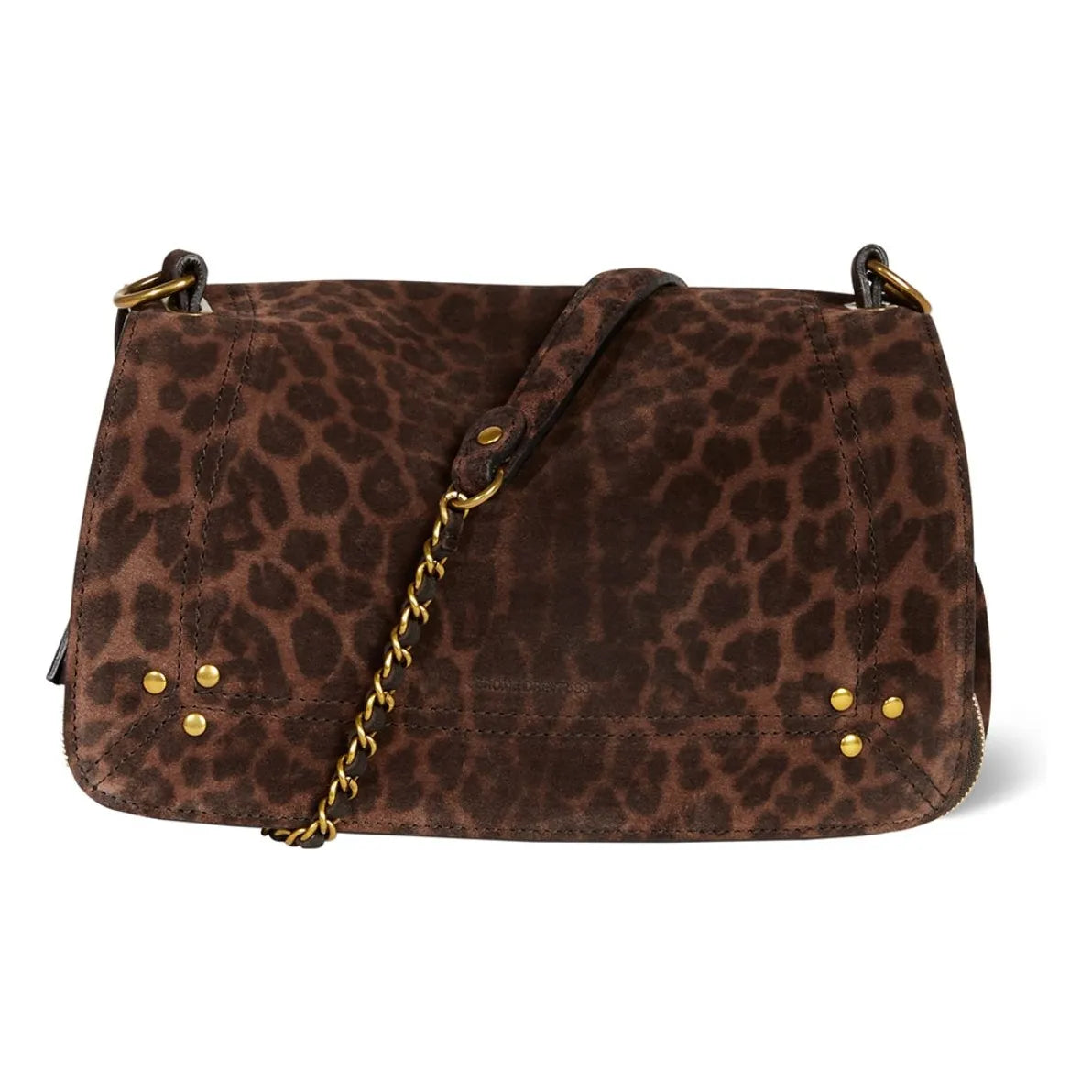 Jérôme Dreyfuss - Bobi Samt Leopardenmuster Tasche | Braun