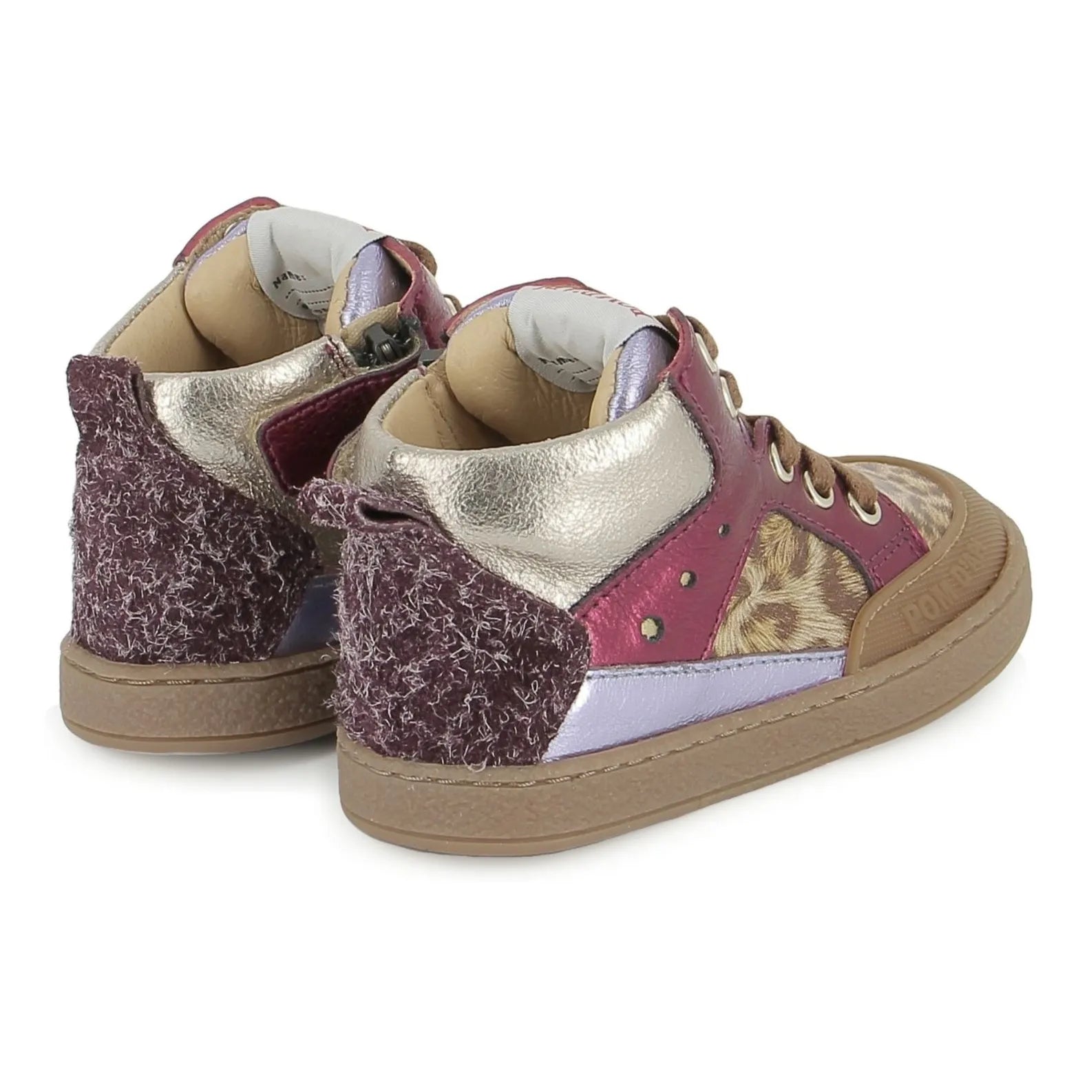 Pom d'Api - Bump Leopar Mousse Sneaker | Fuchsia