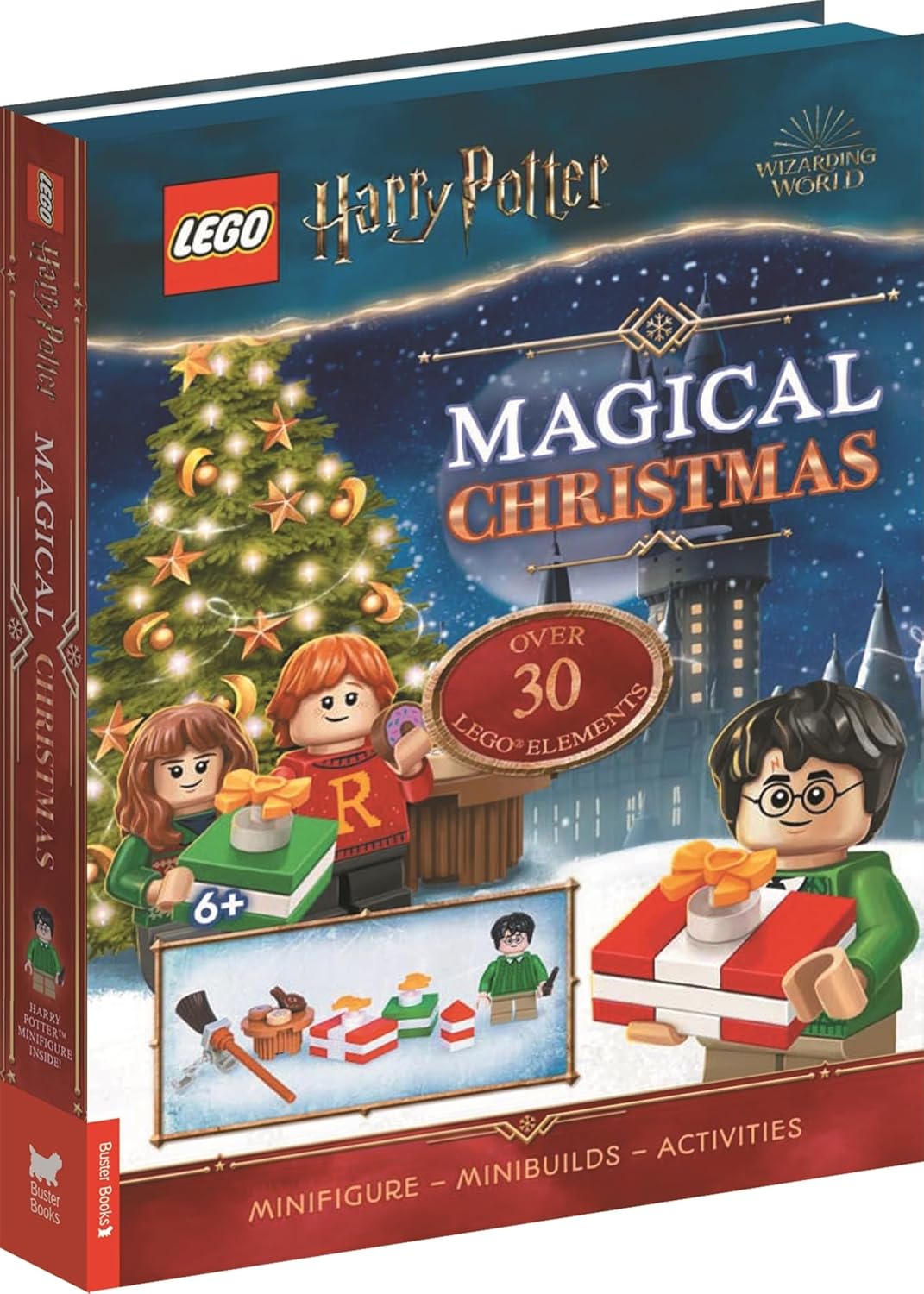 Buster Books - Lego Harry Potter Büyülü Noel Figür Oyuncaklı İngilizce Aktivite ve Hikaye Kitabı