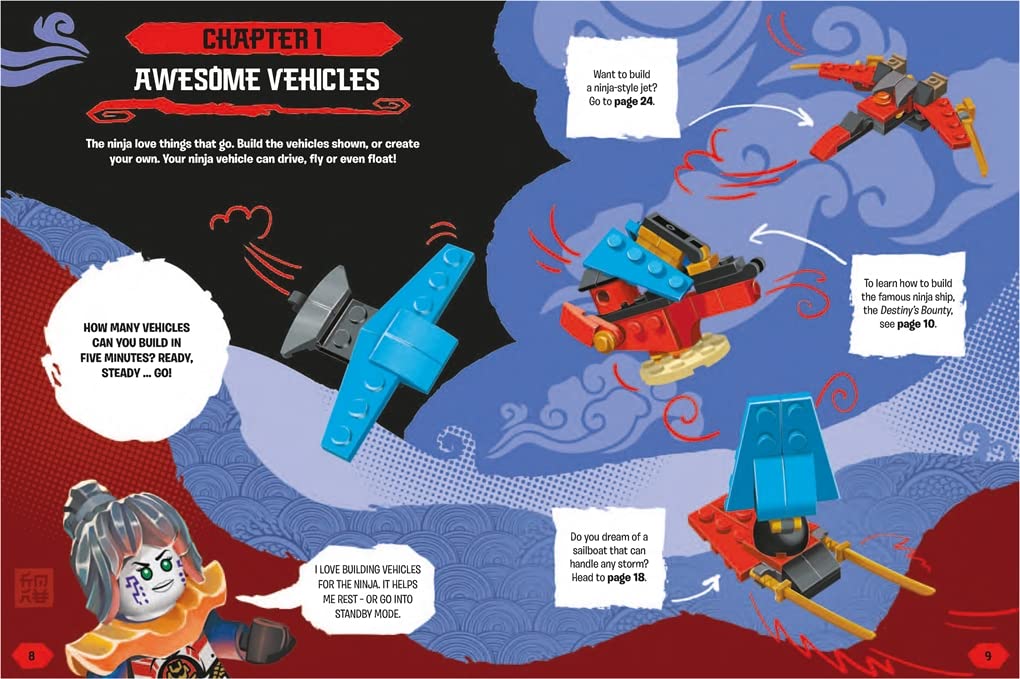 Buster Books - Lego Ninjago Figür Oyuncaklı İngilizce Aktivite ve Hikaye Kitabı