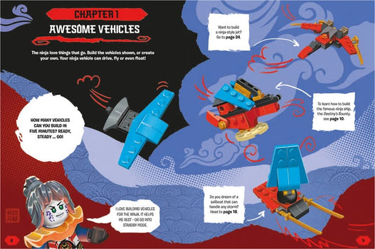 Buster Books - Lego Ninjago Figür Oyuncaklı İngilizce Aktivite ve Hikaye Kitabı