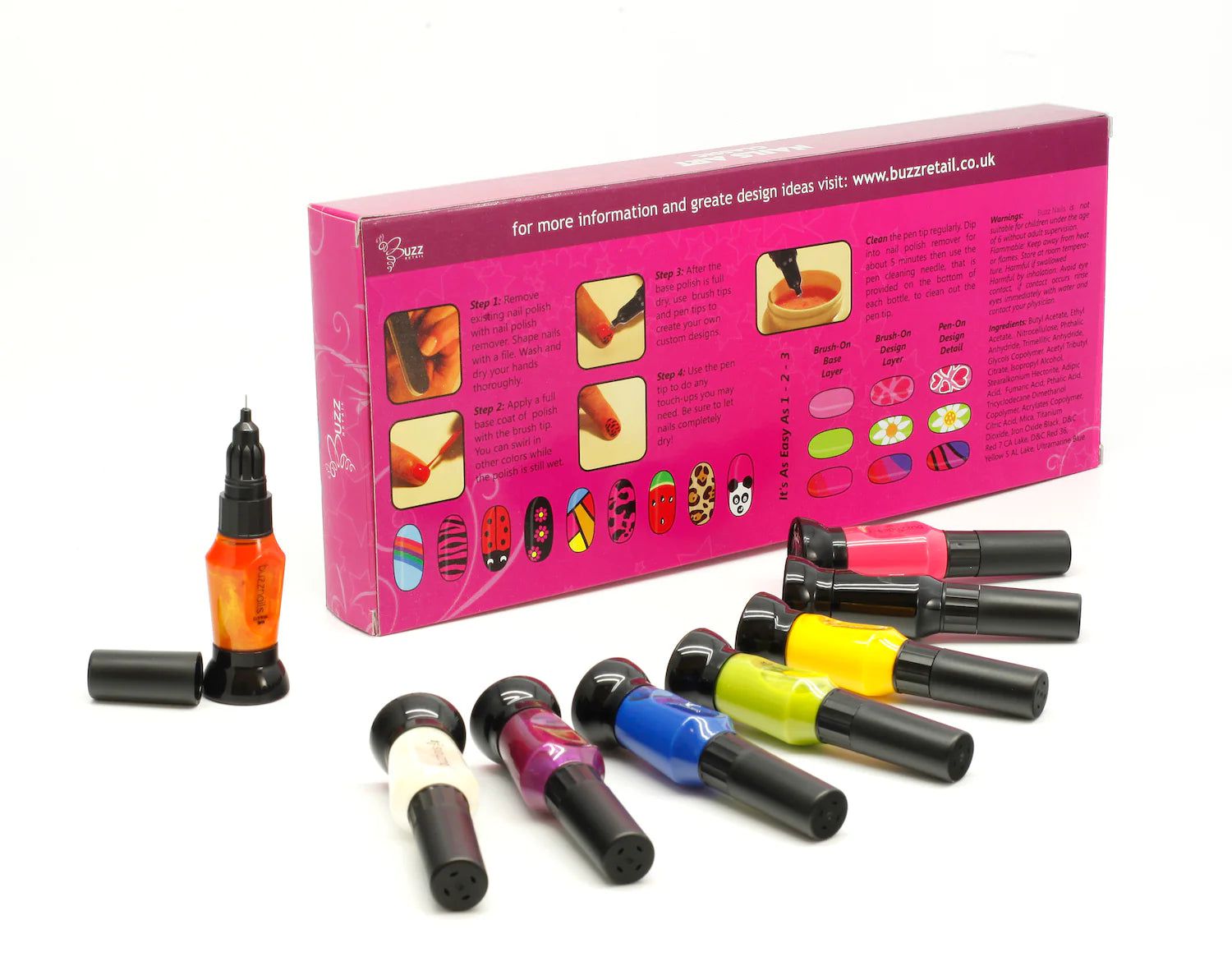 Buzz Art – Nagelmalerei-Design-Set für Kinder