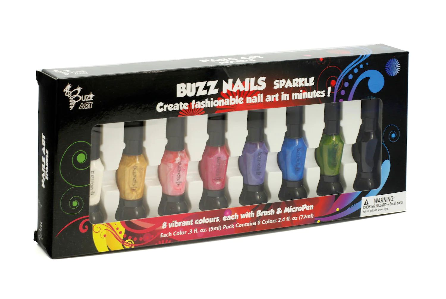 Buzz Art – Glitzer-Nagellack-Design-Set für Kinder