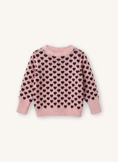 Fliink - Janie Hearts Pullover | Rosa