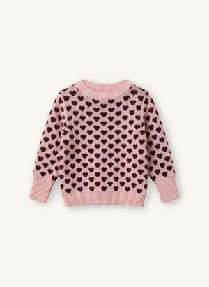 Fliink - Janie Hearts Pullover | Rosa