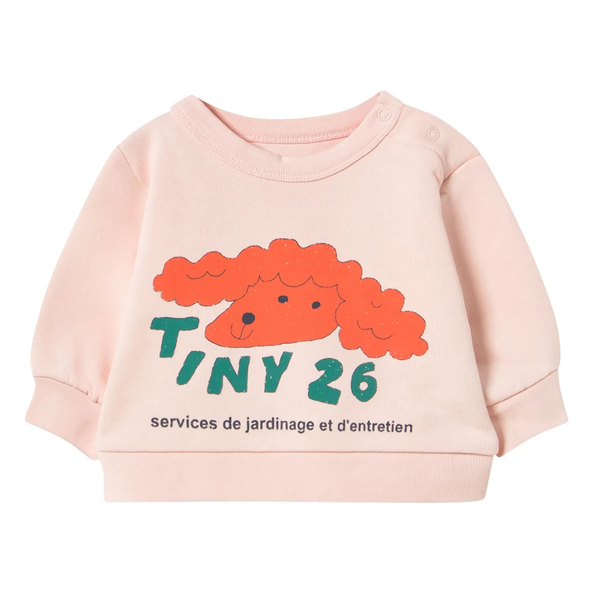 Tinycottons - Sweat Dog Tiny 26 Bio-Baumwoll Baby | Blassrosa