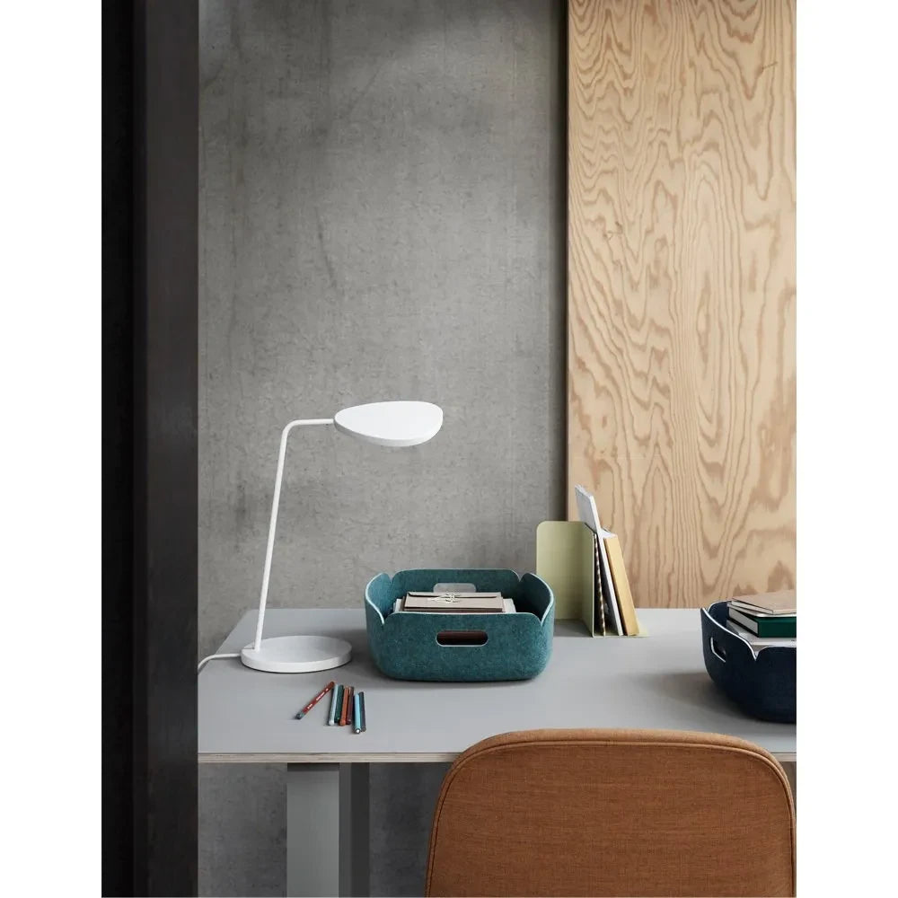 Muuto - Restore Flacher Aufbewahrungskorb | Nachtblau