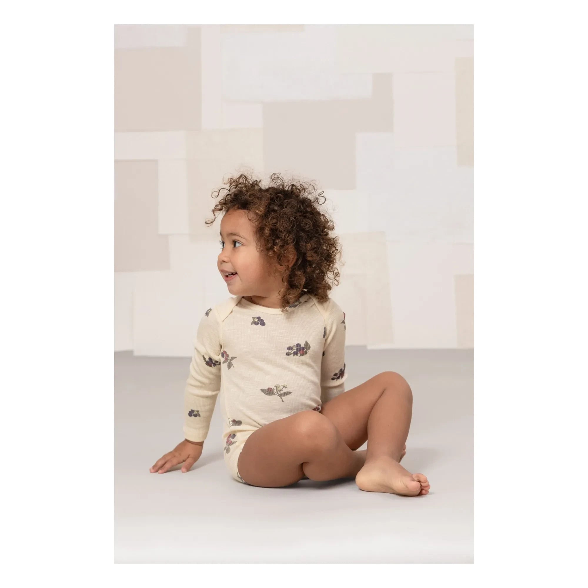 Studio Bohème - Woody Mûres Body aus Bio-Baumwolle mit Rippenstruktur | Ecru