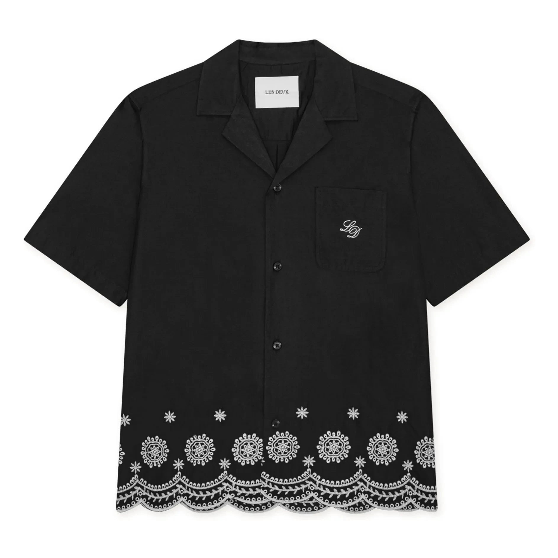 Les Deux - Chemise Border | Schwarz