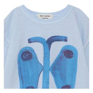 True Artist - Bio-Baumwoll-Schmetterling-Shirt | Hellblau