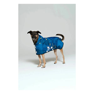 Rainkiss - Japanese Blossom Wasserdichter Hundemantel | Blau