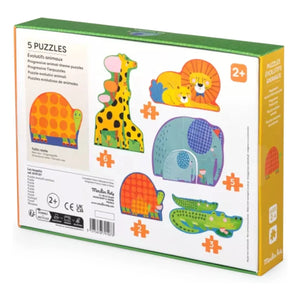 Moulin Roty - Evolutionäres Tierpuzzle - 20 Teile