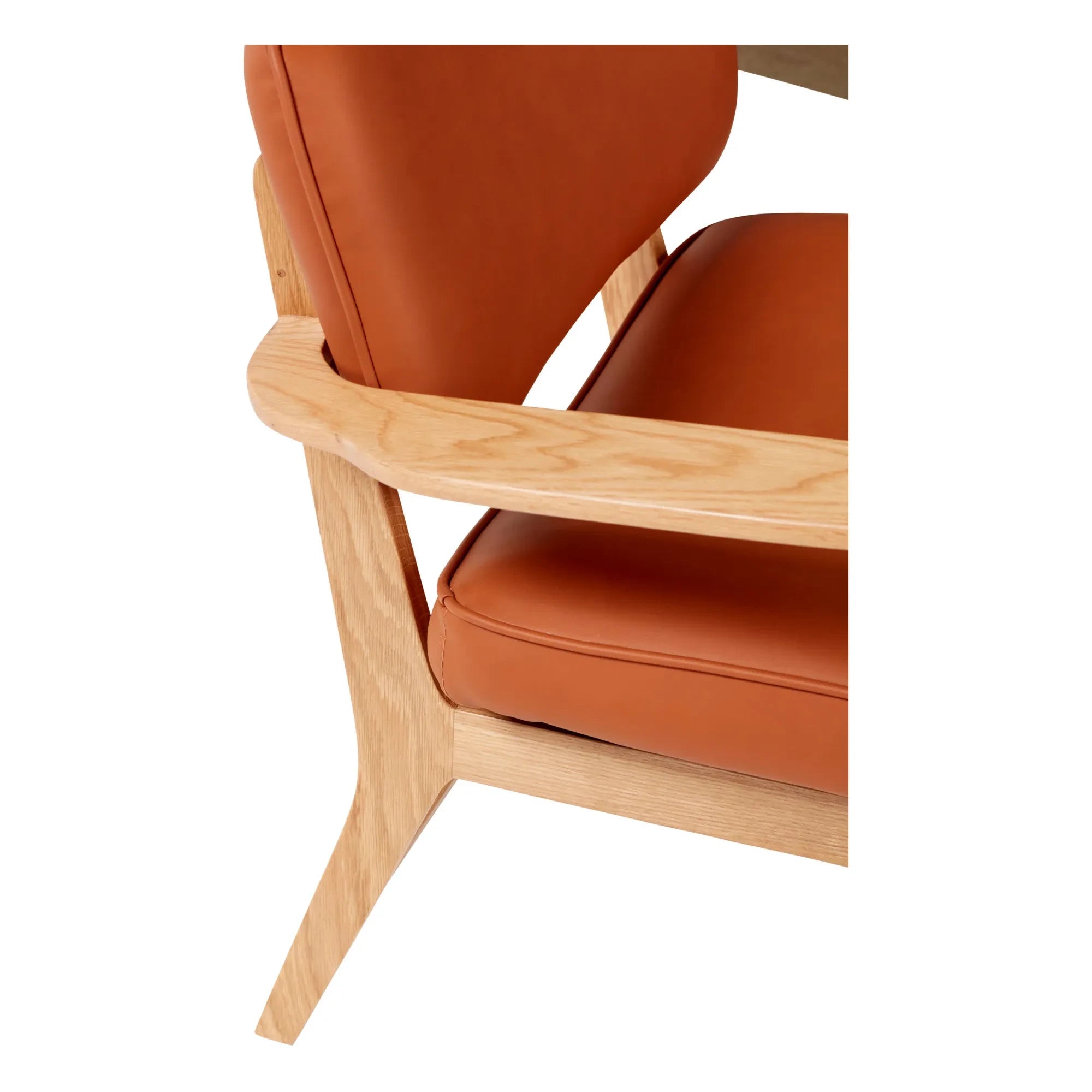 Hübsch - Lounge-Stuhl mit FSC-Holzfuß