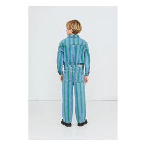 Tinycottons – Gestreiftes Jeanshemd | Blau
