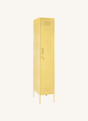 Mustard Made - Dünner Metallschrank | Blasses Gelb