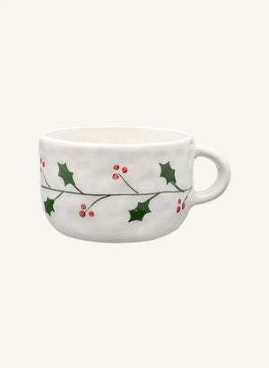 Anna + Nina - Holly Cappuccino Tasse | Weiß
