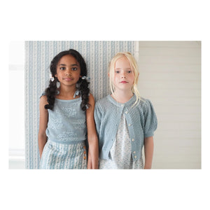 Soor Ploom - June Fleurs Bio-Baumwoll-Trägertop | Eisblau