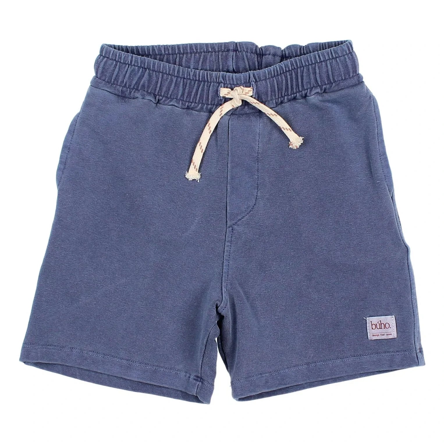 Búho – Bermudashorts aus Bio-Baumwollfleece | Marineblau
