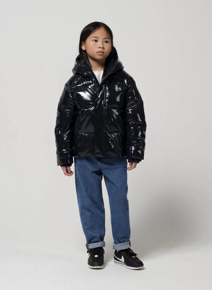 Gosoaky - Flashy Dragon Gradient Wasserdichte Steppjacke | Blau