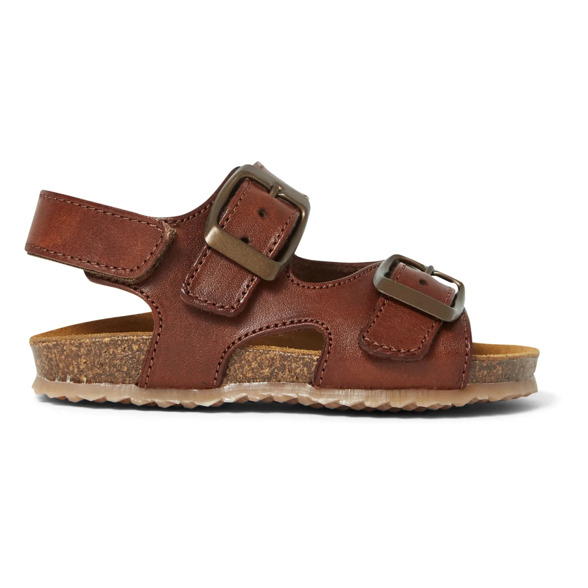 Pèpè – Sandalen mit zwei Schnallen | Cognac
