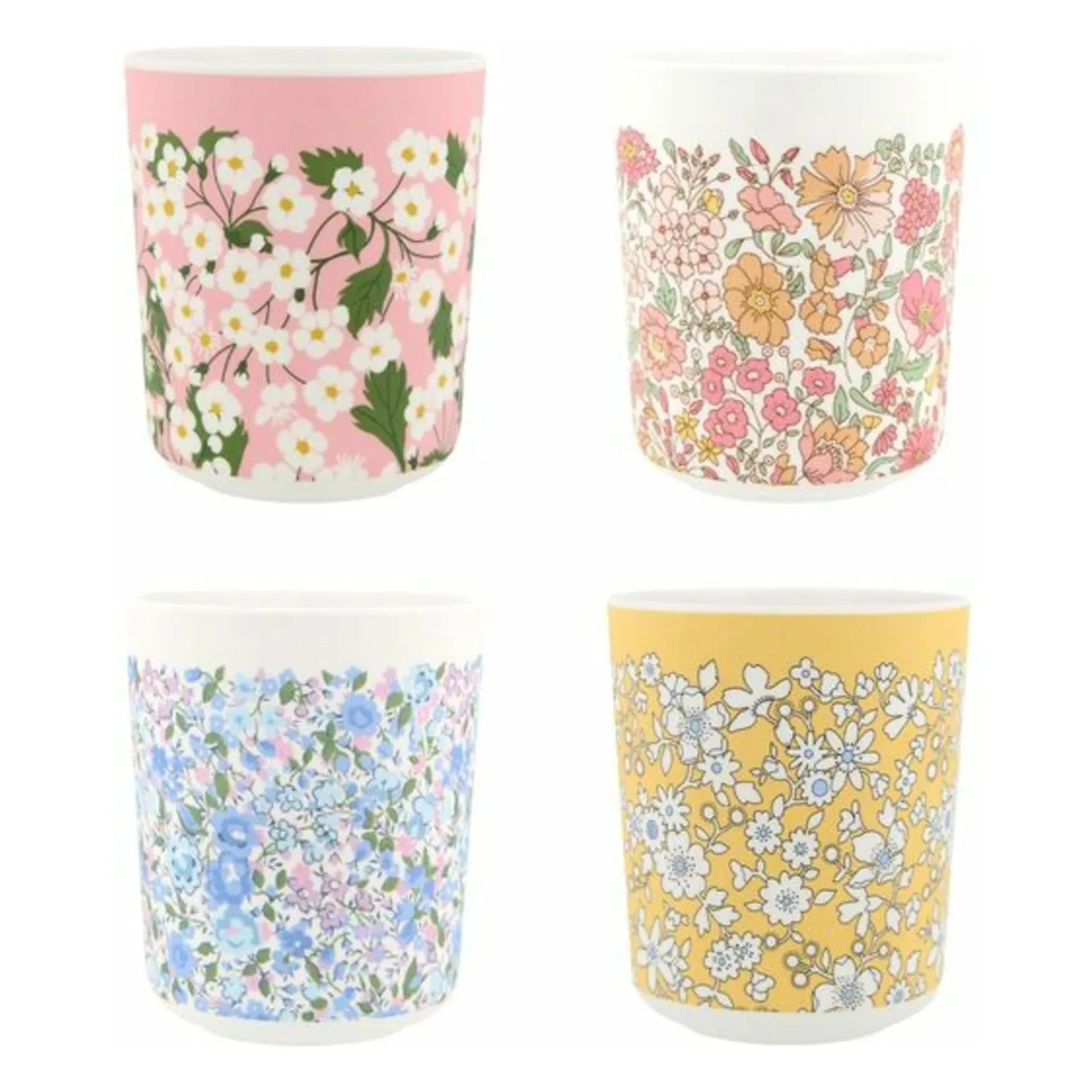 Meri Meri - Melaminbecher - Meri Meri x Liberty - 4er-Set