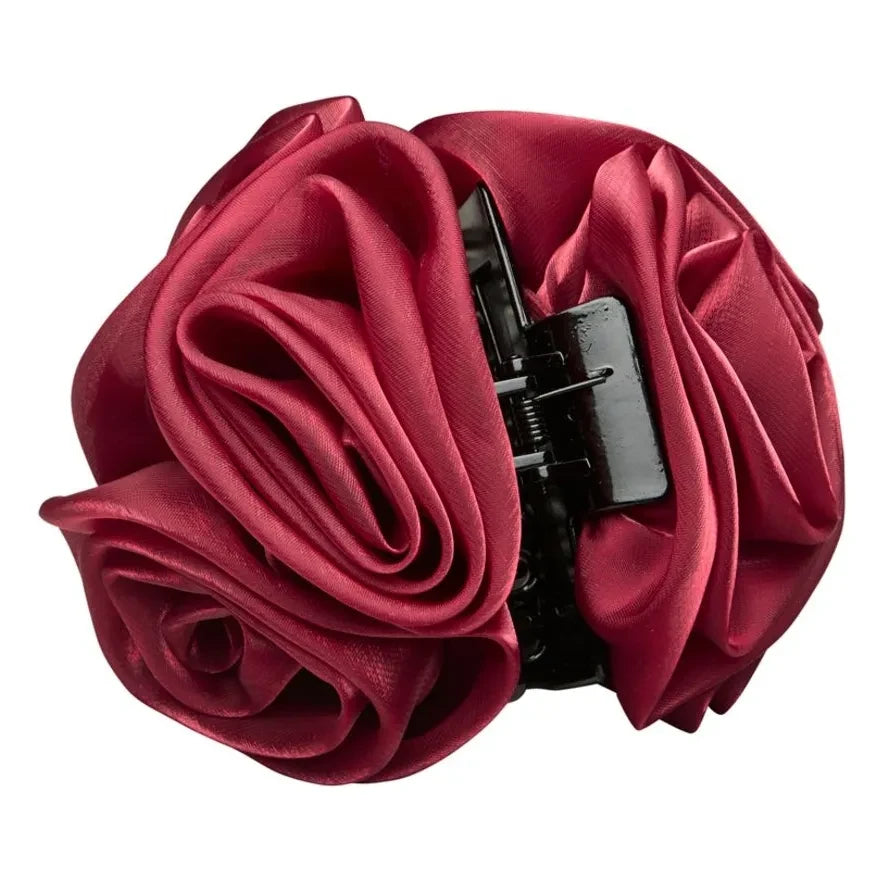 Becksöndergaard - Blumen-Organza-Haarschleife | Rot