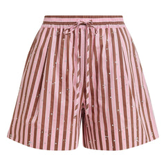 Essentiel Antwerp - Gestreifte Shorts „Jeeuw“ | Rosa