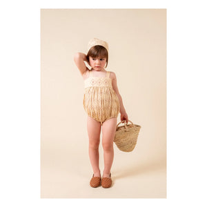 birinit - Castelflorite bestickter Overall | Honig