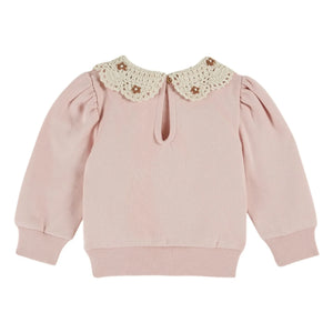 Emile et Ida - Claudine Yaka Sweatshirt Bio-Baumwolle | Rosa