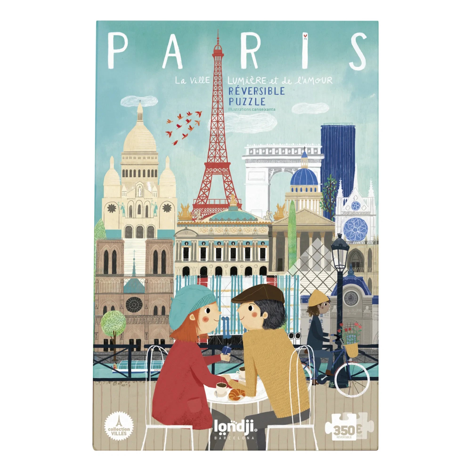 Londji - Doppelseitiges Puzzle Paris Ville Lumière - 350 Teile