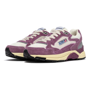 Autry - Basket Hyperway Low Zweifarbiger Wildleder | Lila