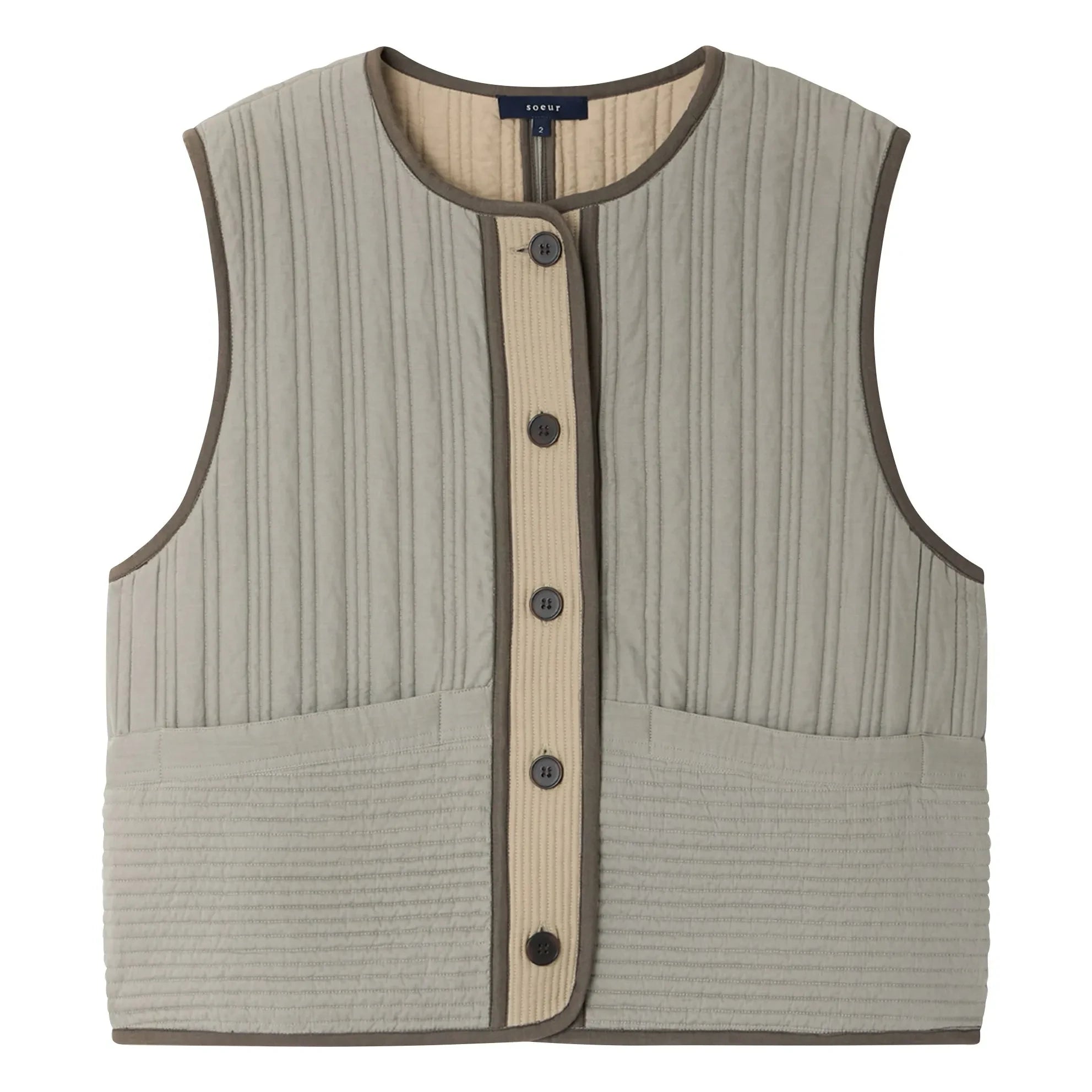 Soeur - Hima Ärmellose Jacke | Grünes Wasser