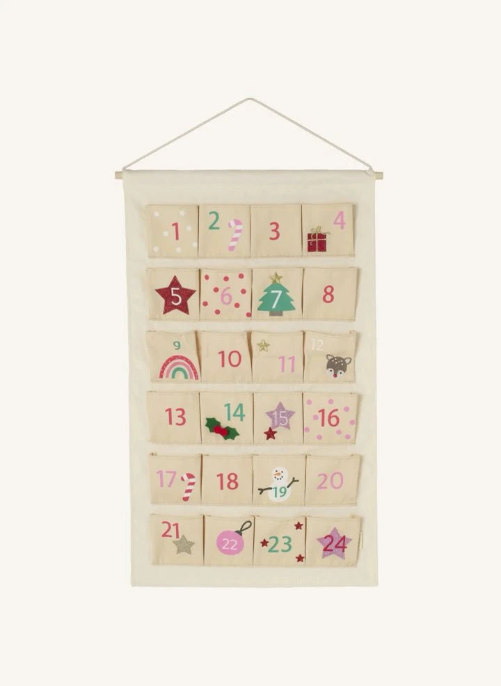 Rockahula Kids - Wiederverwendbarer Weihnachts-Adventskalender | Beige