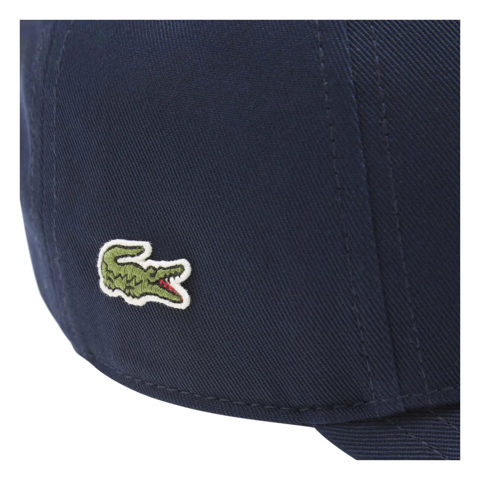 Lacoste - Wordmark Logo Bio-Baumwollmütze | Marineblau