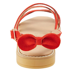Emile et Ida - Leder-Sandalen mit Kreuzriemen | Rot