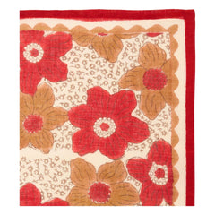 Apaches - Kleines Dupatta-Tuch Blumen | Rot