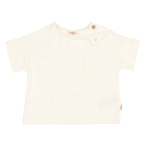Búho - T-Shirt mit Leinentasche | Weiß
