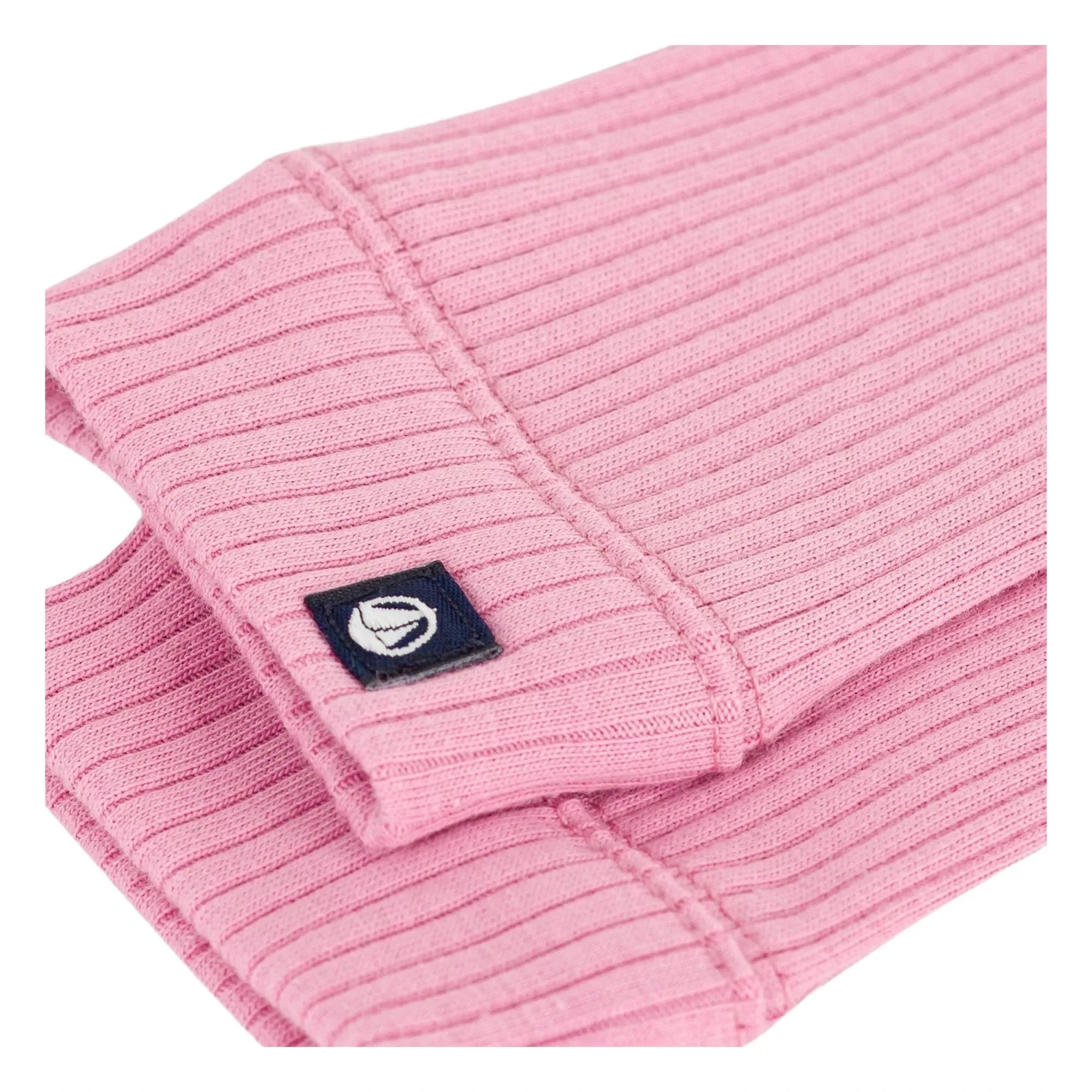 Petit Bateau - Organische Baumwoll-Leggings mit Logo-Rippstrick | Candy Pink
