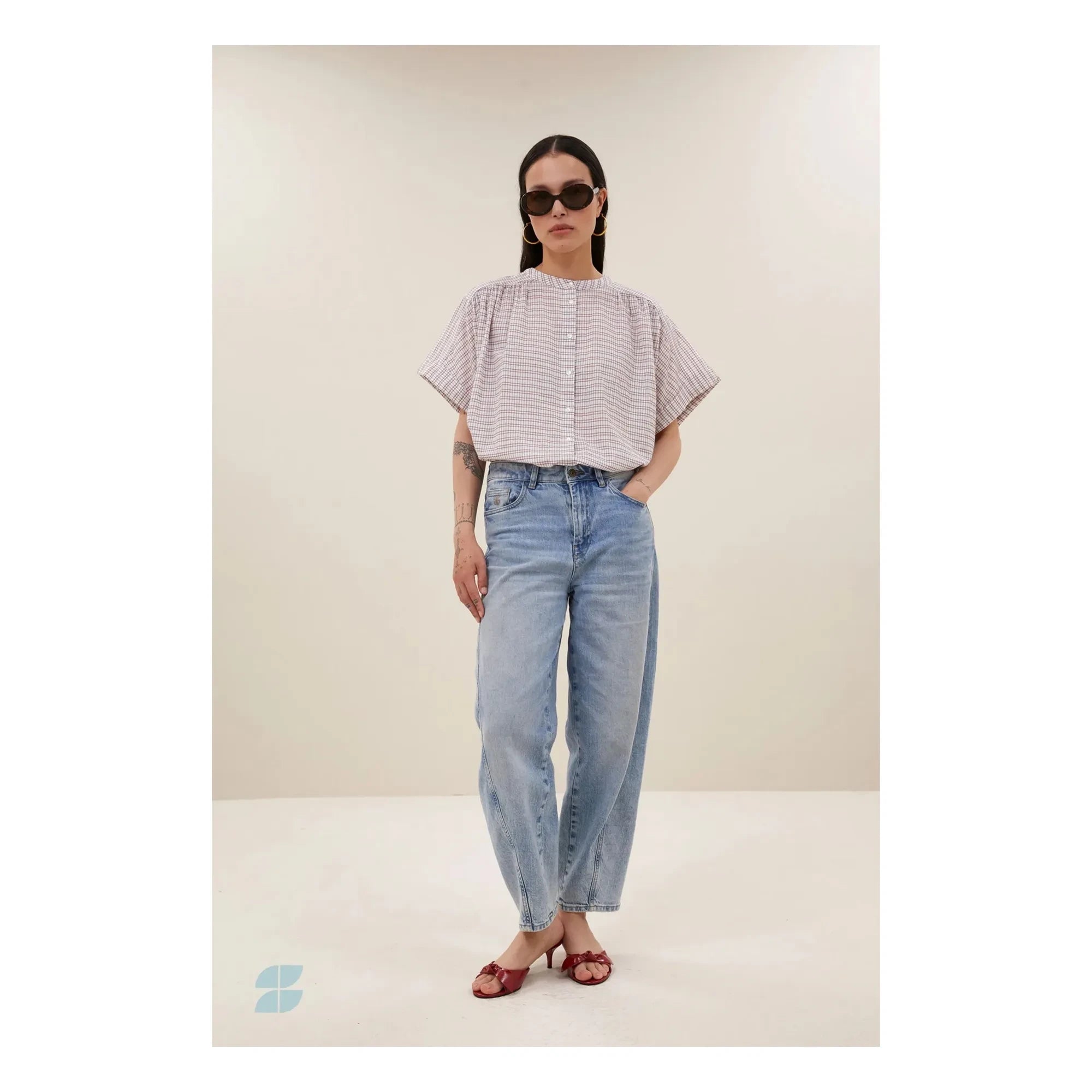 By Bar - Alex Bluse aus Bio-Baumwolle | Creme
