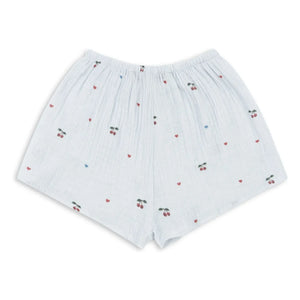 Konges Sløjd - Hellblaue Bio-Baumwoll-Shorts | Coconut Cherry