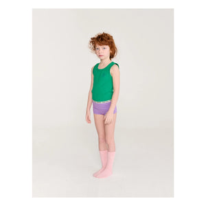 Bobo Choses - Have Fun Face Modal und Bio-Baumwoll-Unterhemd | Grün