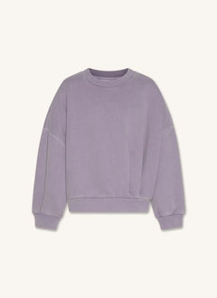 AO76 - Lila Recycelter Baumwoll-Sweatshirt