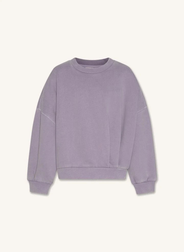 AO76 - Lila Recycelter Baumwoll-Sweatshirt