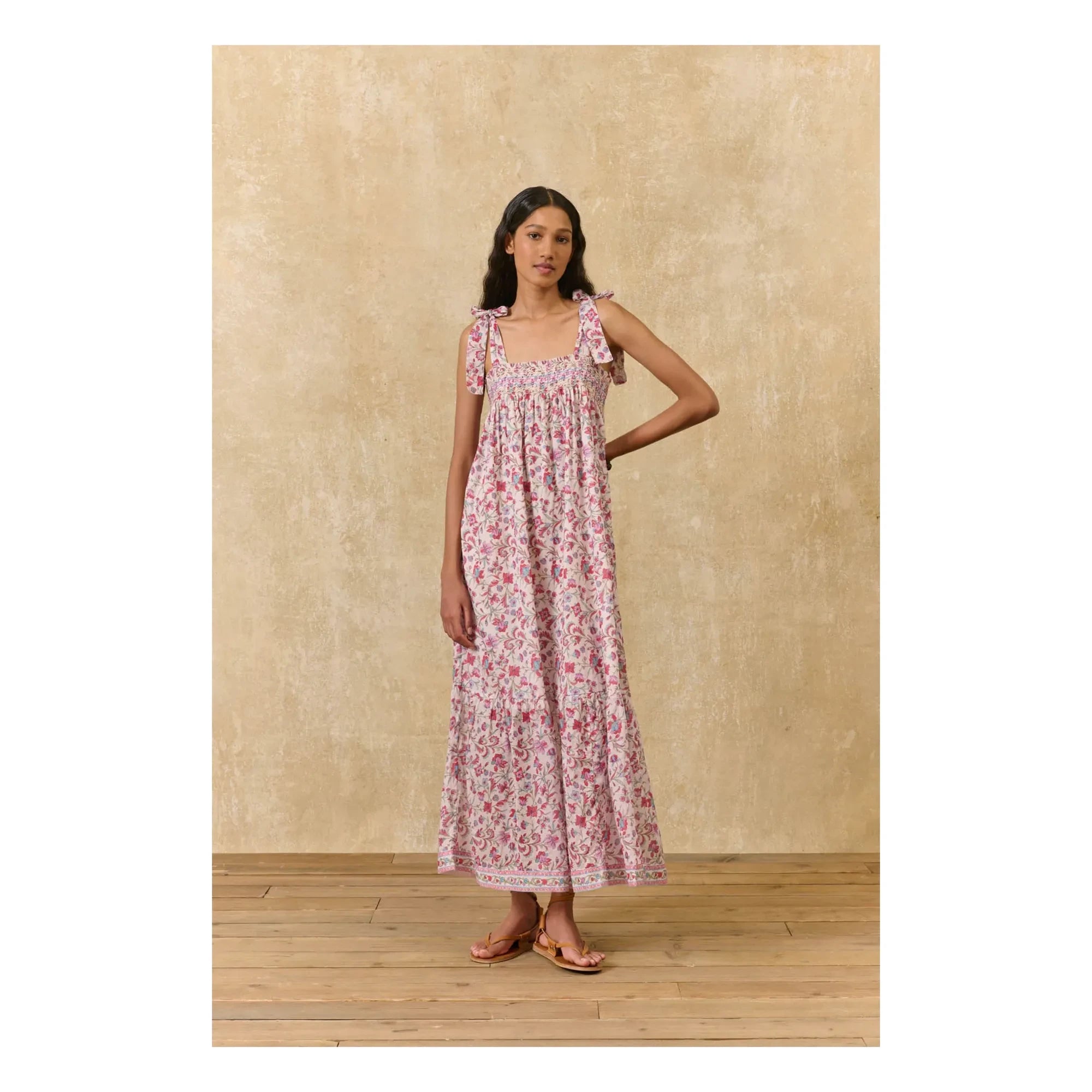 Louise Misha - Marcelette Kleid aus Bio-Baumwolle | Pink