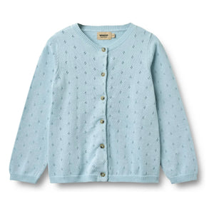 Wheat - Maia Bio-Baumwollstrickjacke | Hellblau