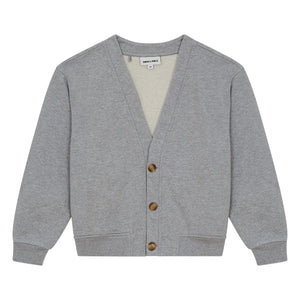 Smallable Kid - Ostmark Strickjacke aus Bio-Baumwolle | Grau meliert