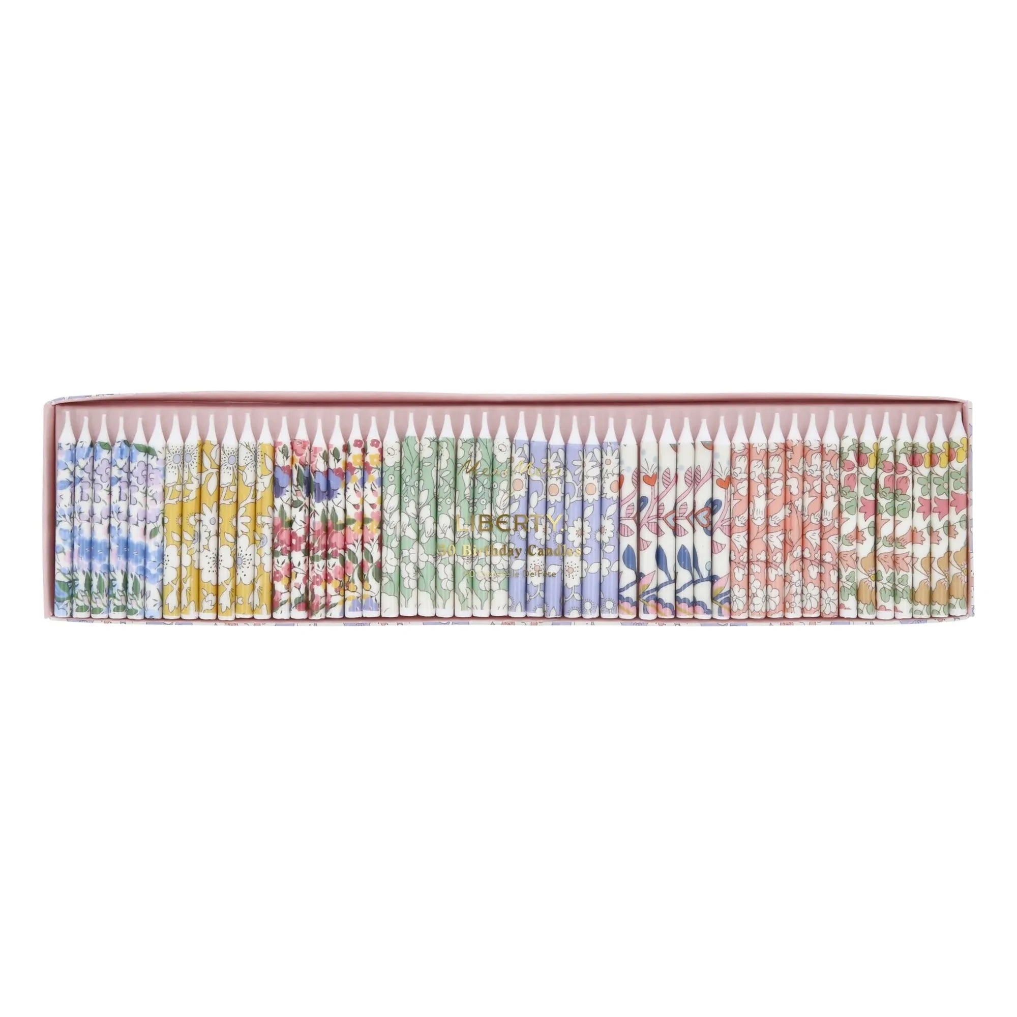 Meri Meri - Geburtstagskerzen - Meri Meri x Liberty - 50er Set