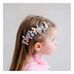 Mimi & Lula - 8-teiliges Mini-Einhorn-Haarspangen-Set | Flieder