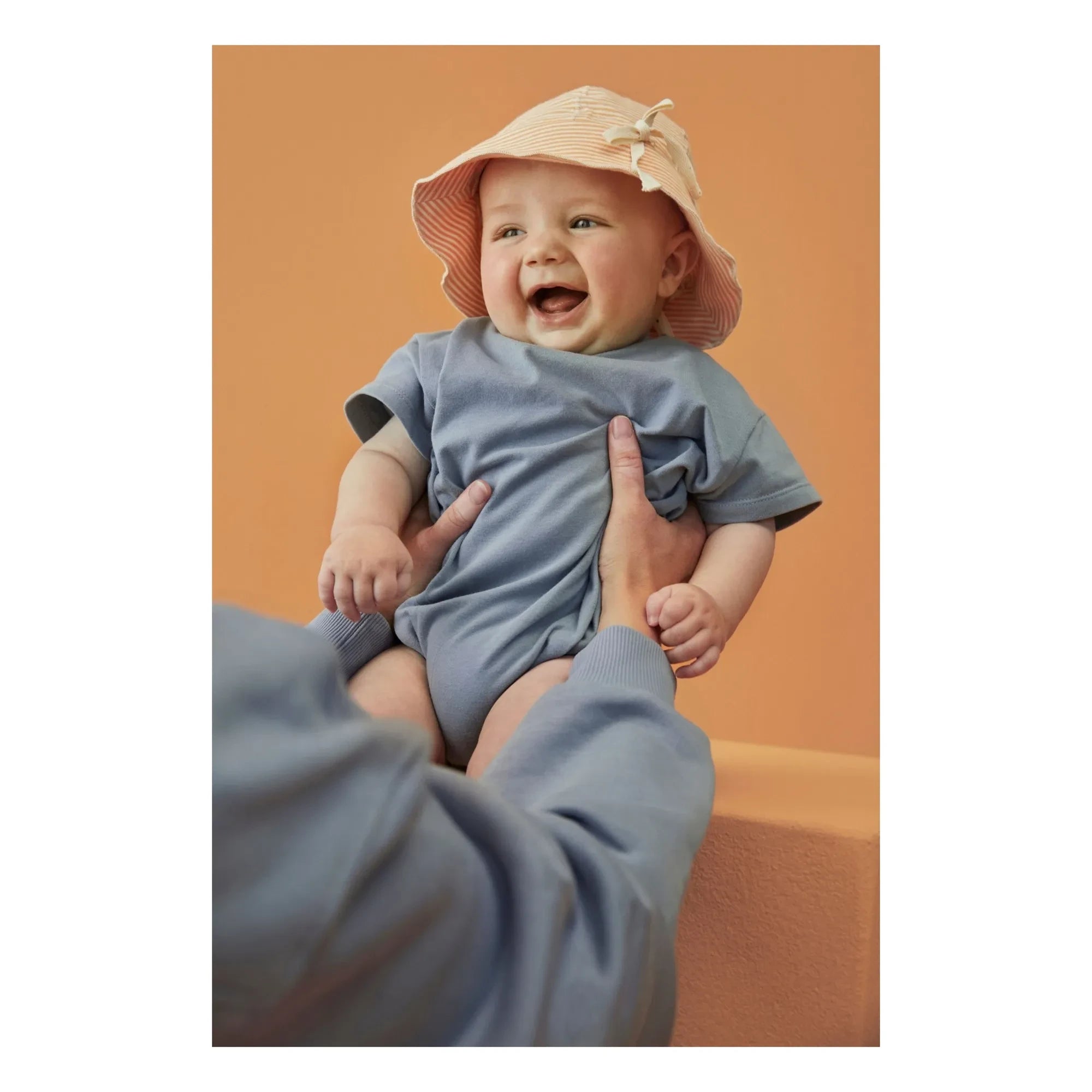 Gray Label - Gestreifter Bob Bio-Baumwolle | Aprikose